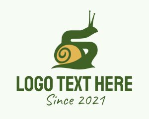 Silhouette - Land Snail Silhouette logo design