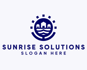 Sunrise Residential Housing logo design