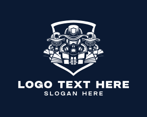 Firefighter - Firefighter Rescue Shield logo design