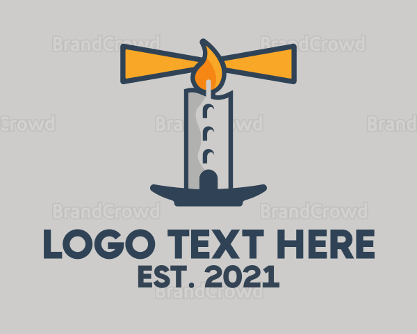 Lighthouse Candle Beacon Logo