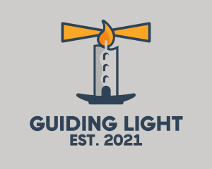 Lighthouse Candle Beacon logo design