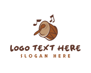 Party - African Musical Drum logo design