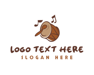 African Musical Drum Logo