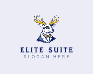 Deer Antler Suit logo design