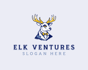 Deer Antler Suit logo design