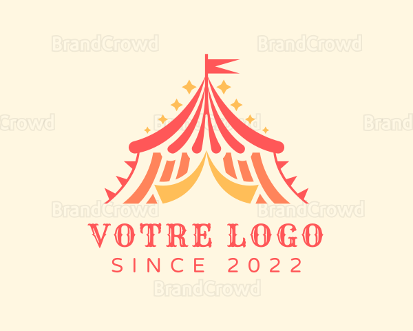 Carnival Tent Circus Logo