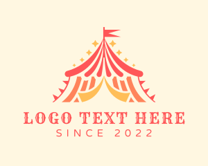 Event Rental - Carnival Tent Circus logo design