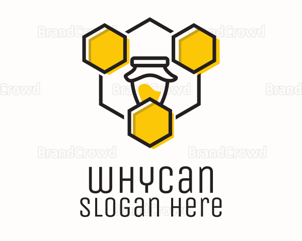 Hexagon Honeycomb Jar Logo