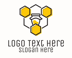 Hexagon Honeycomb Jar Logo