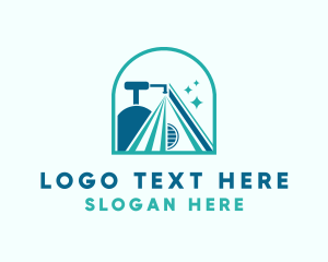 Shiny - Sanitize Home Cleaning logo design