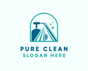 Sanitize Home Cleaning logo design