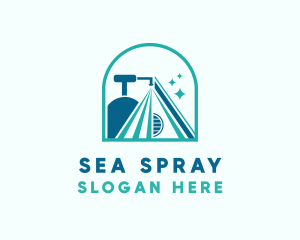 Sanitize Home Cleaning logo design