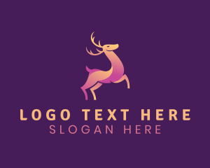 Deer - Wildlife Deer Zoo logo design