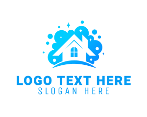 Disinfecting - House Cleaning Service logo design