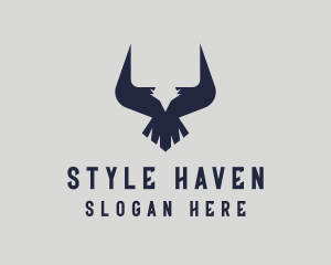 Eagle Bull Horns Logo