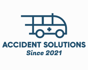 Accident - Blue Fast Ambulance logo design