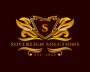 Sovereign - Ornament Crest Shield logo design