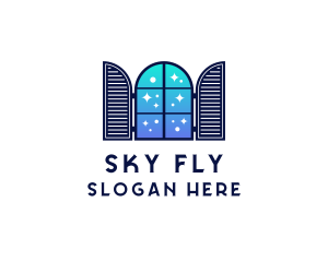 Sky Window Pane logo design