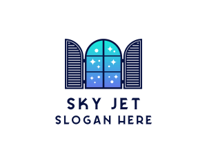 Sky Window Pane logo design