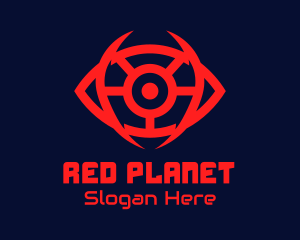 Red Tech Eye  logo design