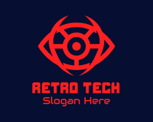 Red Tech Eye  logo design