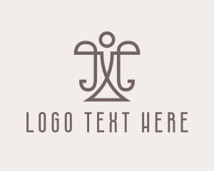 Legal Attorney - Justice Scale Law Firm logo design