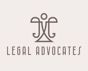 Justice Scale Law Firm logo design