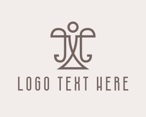 Law - Justice Scale Law Firm logo design