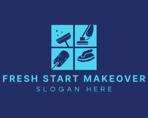 Makeover - Essential  Cleaning Materials logo design