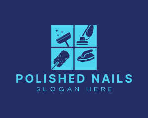 Essential  Cleaning Materials logo design