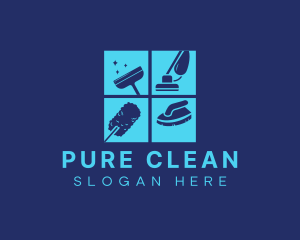 Essential  Cleaning Materials logo design