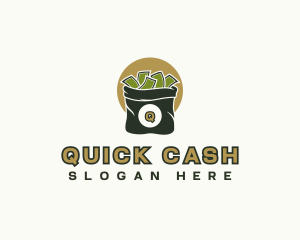 Money Cash Bag logo design