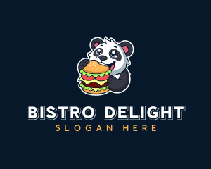 Panda Burger Restaurant logo design