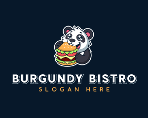 Panda Burger Restaurant logo design