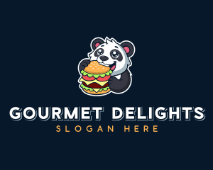 Panda Burger Restaurant logo design