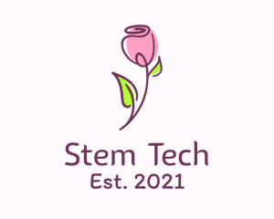 Stem - Rosebud Makeup Spa logo design