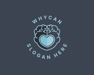 Mind - Brain Heart Mental Health logo design
