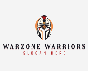 Knight Warrior Helmet logo design