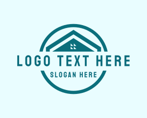 Window - Home Roofing Contractor logo design