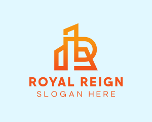 Orange Realty Letter R  logo design