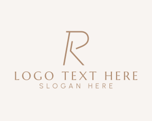 Modern Business Letter R Logo