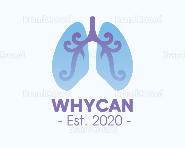 Respiratory Lung Organ Logo