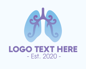 Pulmonology - Respiratory Lung Organ logo design