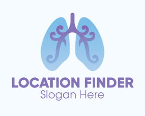 Respiratory Lung Organ Logo