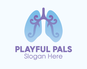 Respiratory Lung Organ Logo