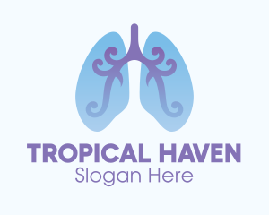 Respiratory Lung Organ Logo