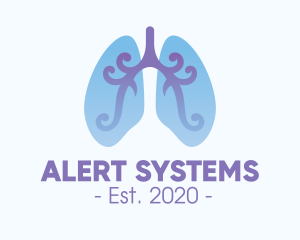 Respiratory Lung Organ logo design