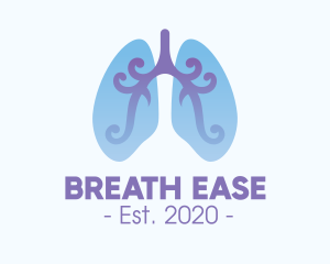 Respiration - Respiratory Lung Organ logo design