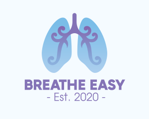 Emphysema - Respiratory Lung Organ logo design