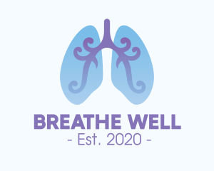 Asthma - Respiratory Lung Organ logo design